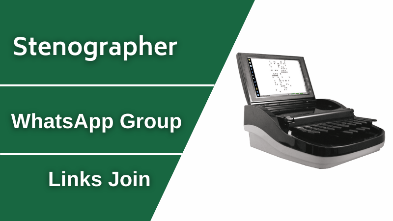 Stenographer WhatsApp Group Links Join