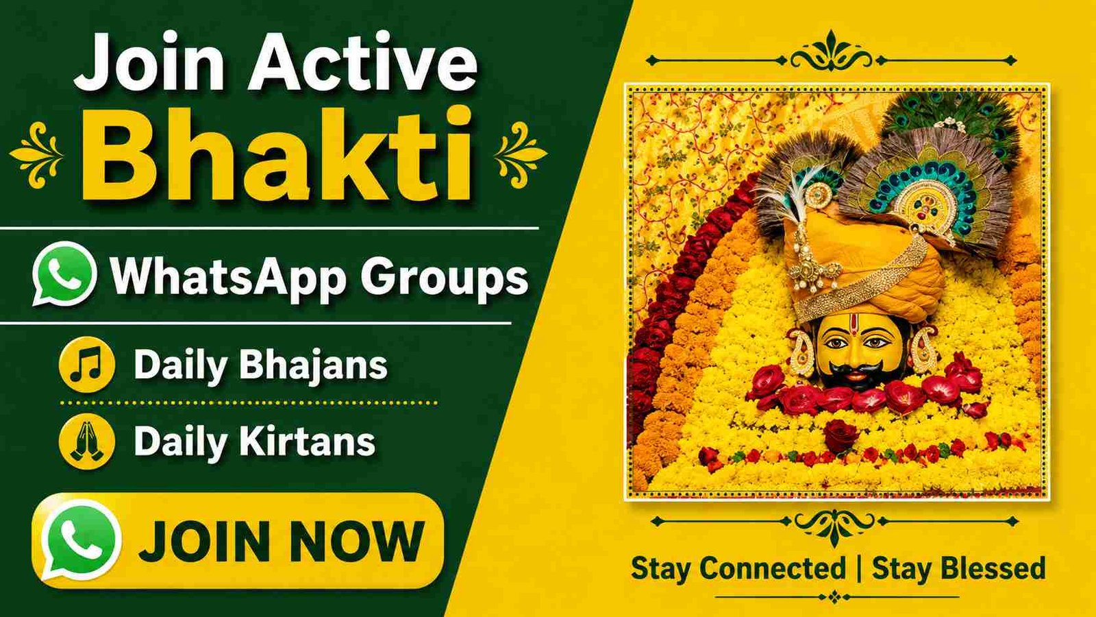 Join Active Bhakti WhatsApp Groups | Daily Bhajans & Kirtans