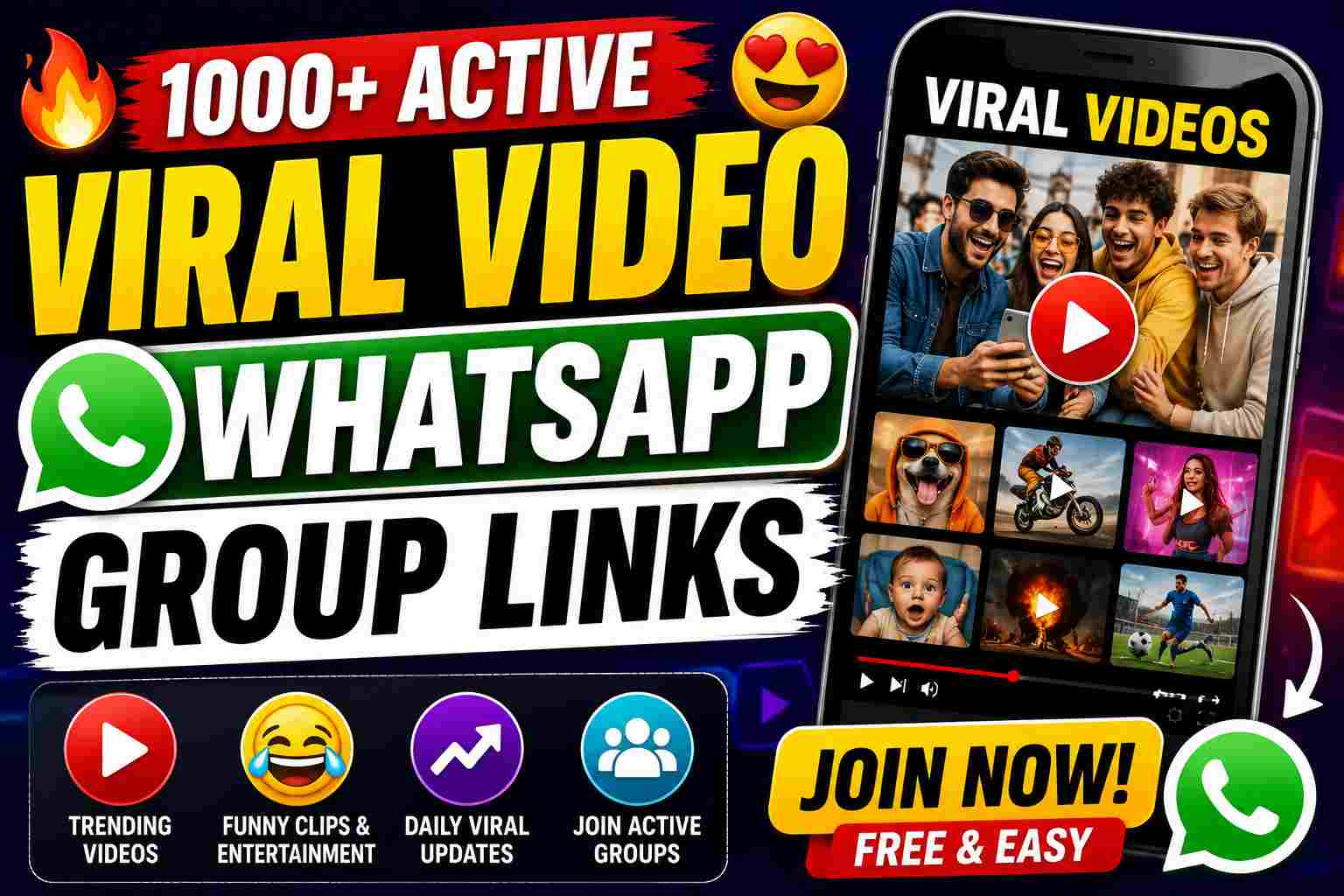 Latest Viral Video WhatsApp Group Links (Updated Daily)